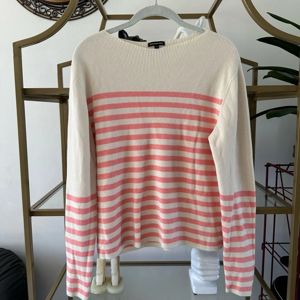 Who what wear striped pink sweater - Picture 3 of 7